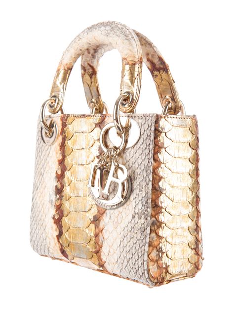 lady dior mini python m942 tu|Christian Dior Python Bag .